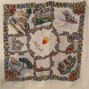 Napoli Naples Italy vintage souvenir scarf
